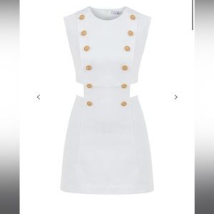 My Beachy Side Marin White Lotus dress